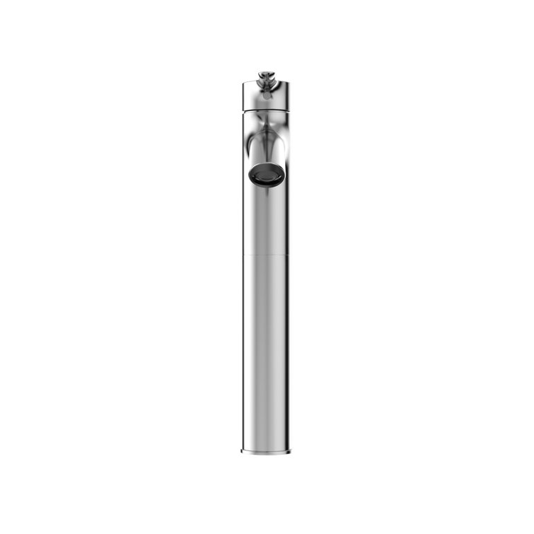Chrome Single Hole Vessel Bathroom Faucet with Drain Assembly