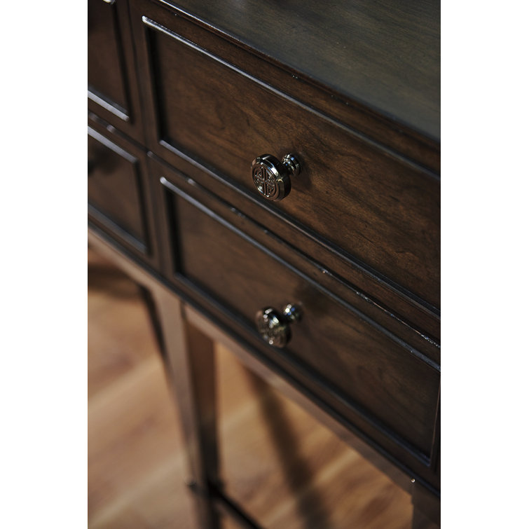 Brentwood Transitional 66'' Brown Sideboard with Ebony Inlays
