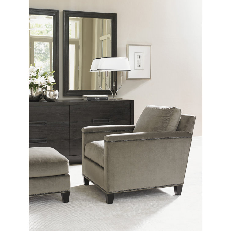 Carbon Gray Rectangular Wood Dresser Mirror