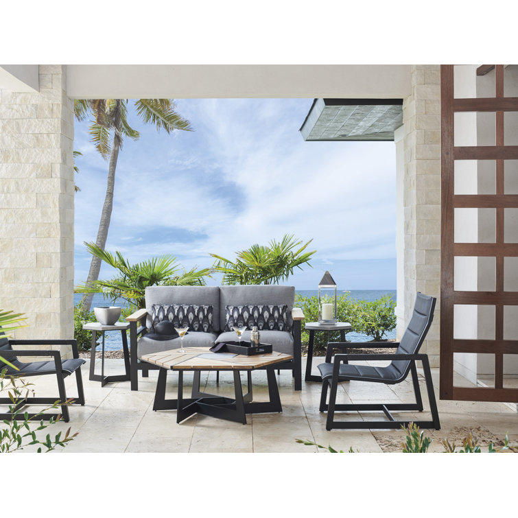 Black Aluminum Transitional Arm Dining Chair