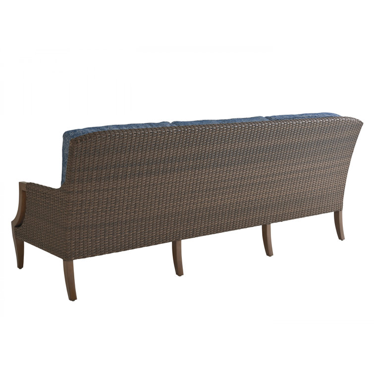 Harbor Isle 87" Wicker and Metal Outdoor Sofa