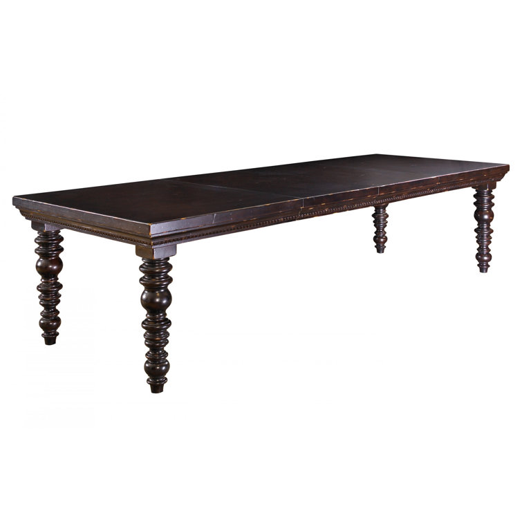 Kingstown Explorer Black Wood Extendable Rectangular Dining Table