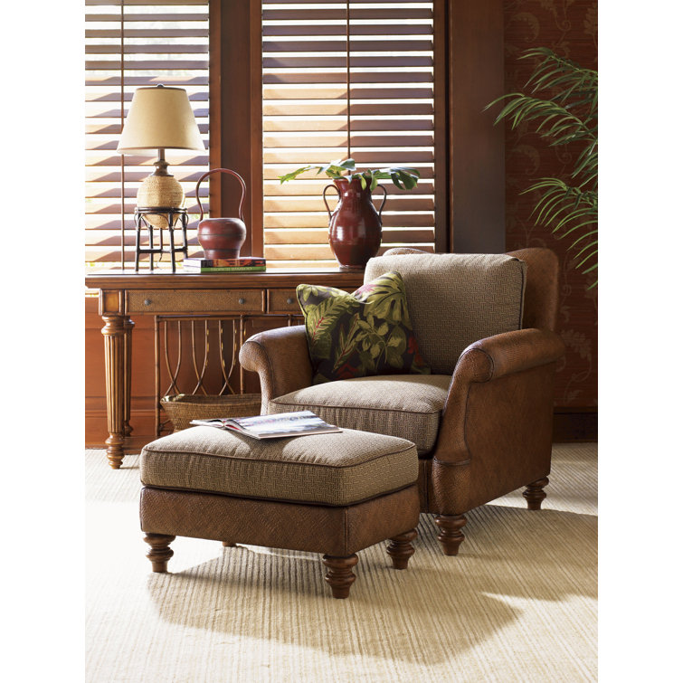 Estate Nassau 64" Brown Rattan Sideboard with Felt-Lined Drawers