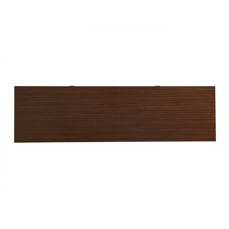 Aventura Aria 72" Transitional Zebrano Wood Media Console with Gold Accents