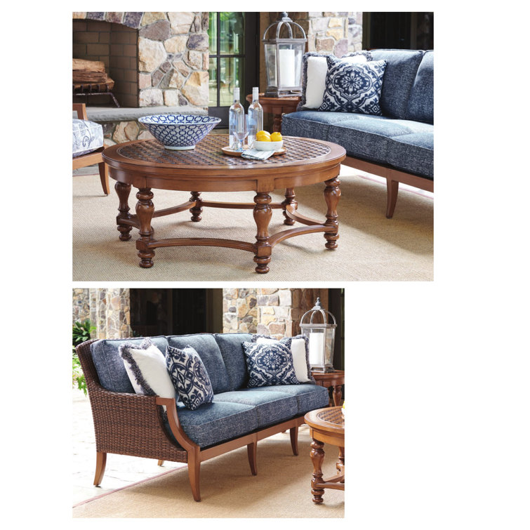 Harbor Isle 87" Wicker and Metal Outdoor Sofa