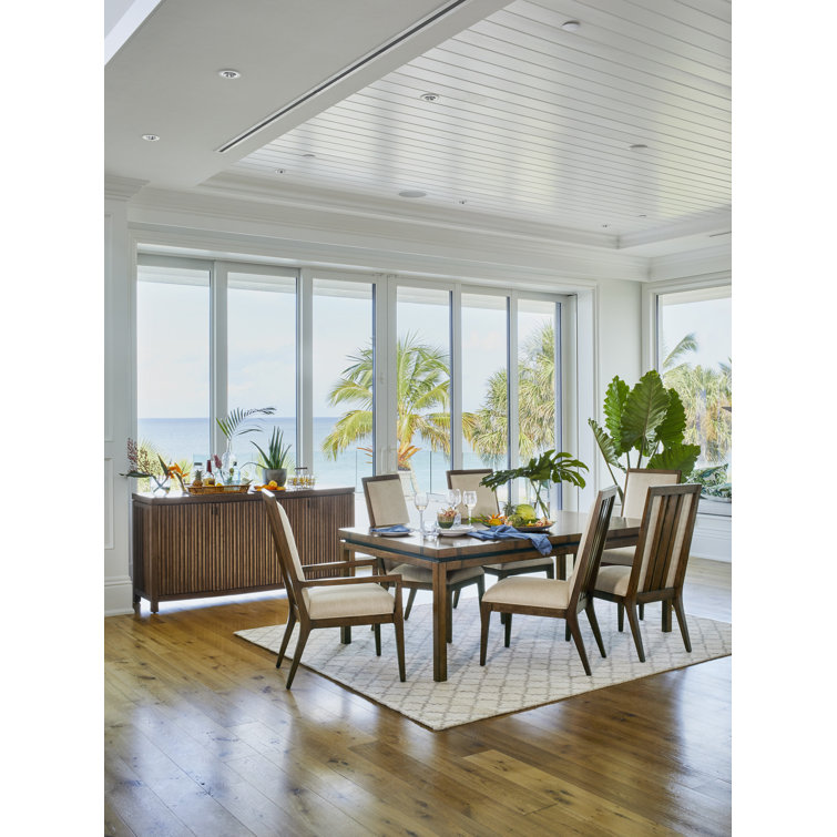 Marquesa Hickory and Walnut Inlay Extendable Dining Table