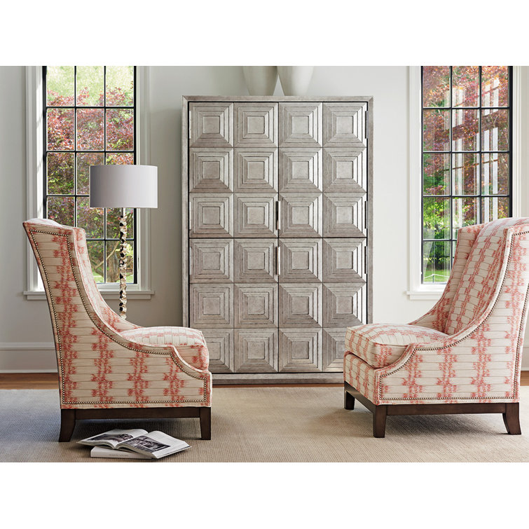 Gray Freestanding Cabinet with Adjustable Shelving