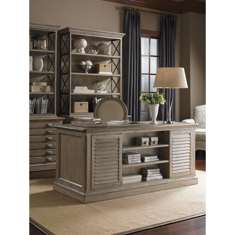 Gray and Beige Metal X-Design Transitional Bookcase