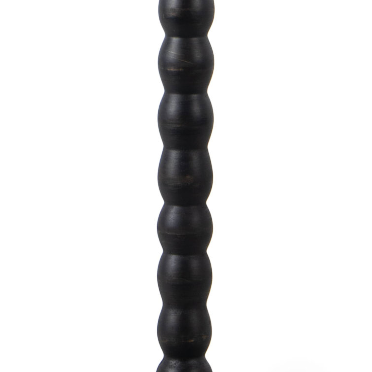 Ebony Linen Shade 3-Way Switch Buffet Lamp