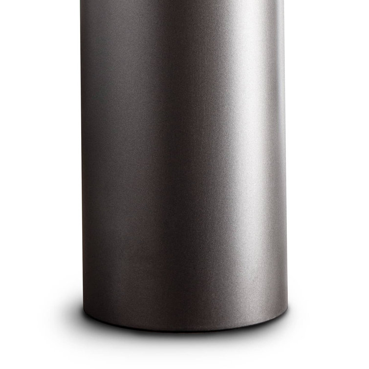 Apollo Blackened Iron Modern Table Lamp with Metal Shade