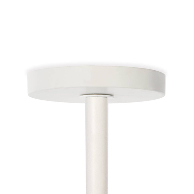Elegant White Glass Outdoor Pendant Light - Minimalist Design