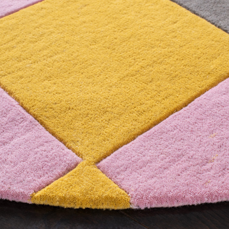 6' x 9' Multicolor Geometric Wool Area Rug