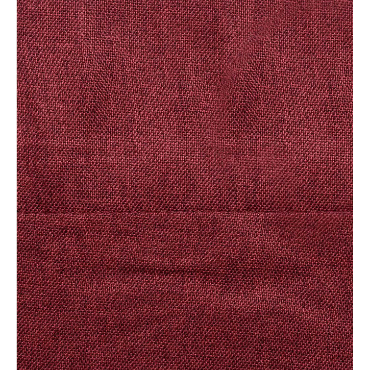 Ruby Polyester Double Blackout Back-Tab Curtain Pair