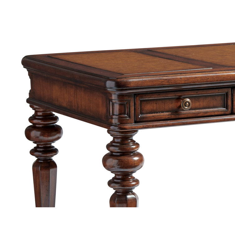 Rosslyn Traditional Cherry Wood Home Office Desk with 3 Drawers