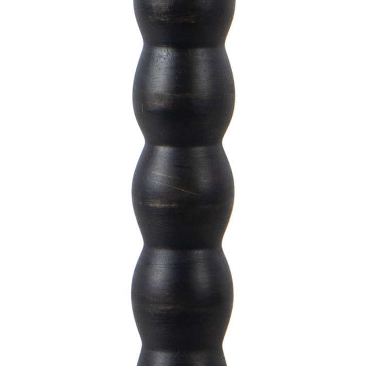 Ebony Linen Shade 3-Way Switch Buffet Lamp