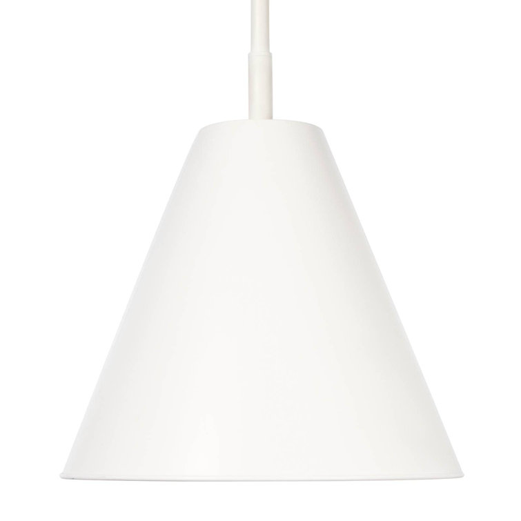 Elegant White Glass Outdoor Pendant Light - Minimalist Design