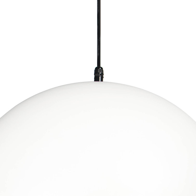 Elegant White Aluminum Outdoor Pendant with Dimmable Feature