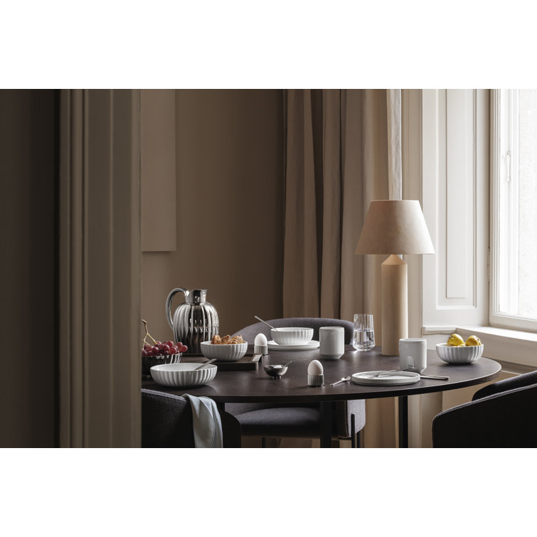 White Ceramic Double-Layered Coffee Mugs, Set of 2