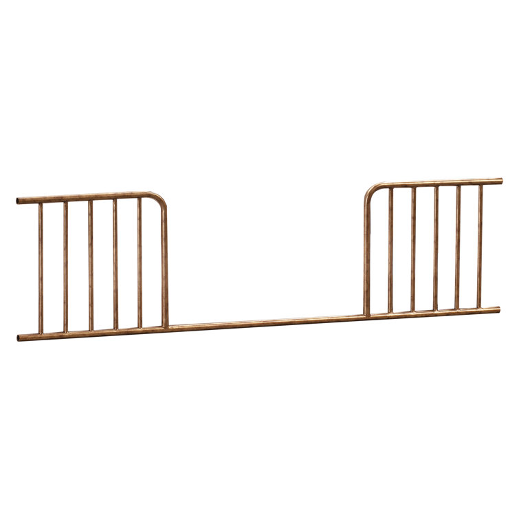 Vintage Gold Iron Toddler Bed Conversion Rail