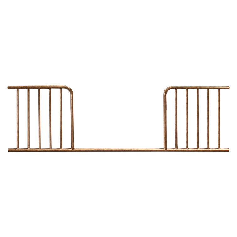 Vintage Gold Iron Toddler Bed Conversion Rail