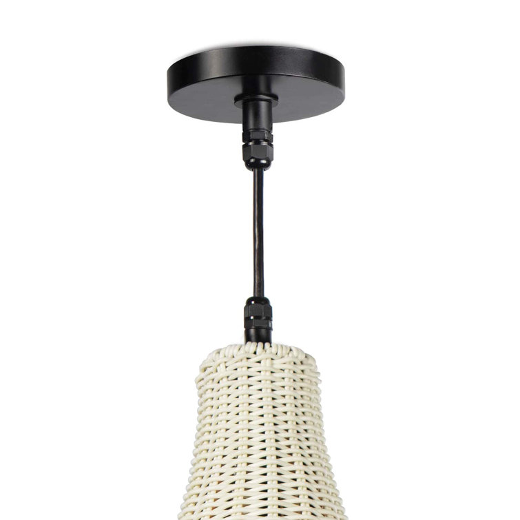 Vista 17" White Outdoor Chandelier with Empire Shape