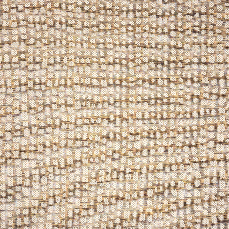 Marlin Brown and Beige Synthetic 5' x 7' Rectangular Rug