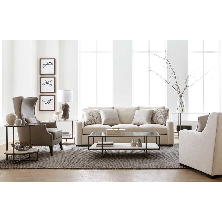 Harlow Transitional 60'' Brown and White Console Table with Storage