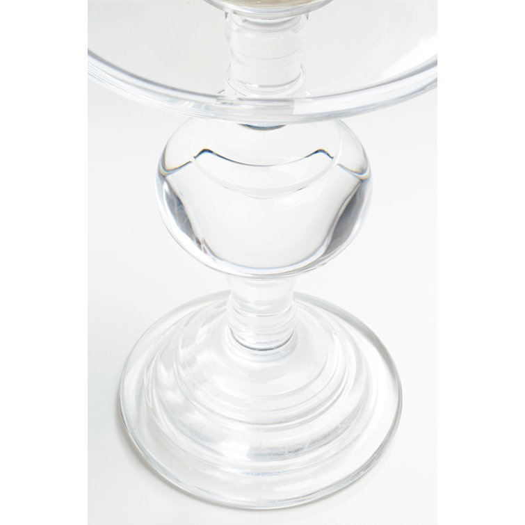 Transitional Aubrey 15.75'' Round Transparent Acrylic End Table