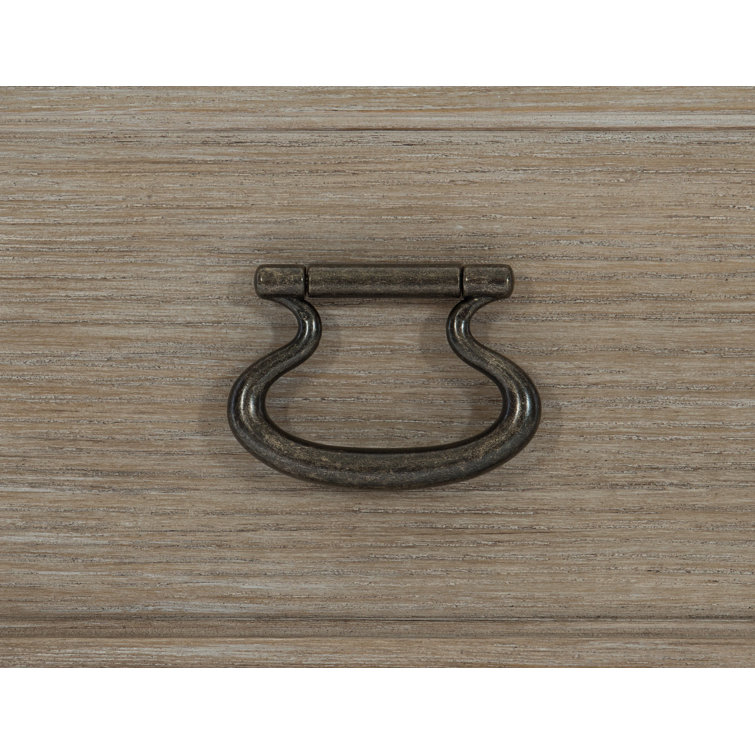 Santa Barbara Transitional Mirrored 4-Drawer Buffet in Sandstone