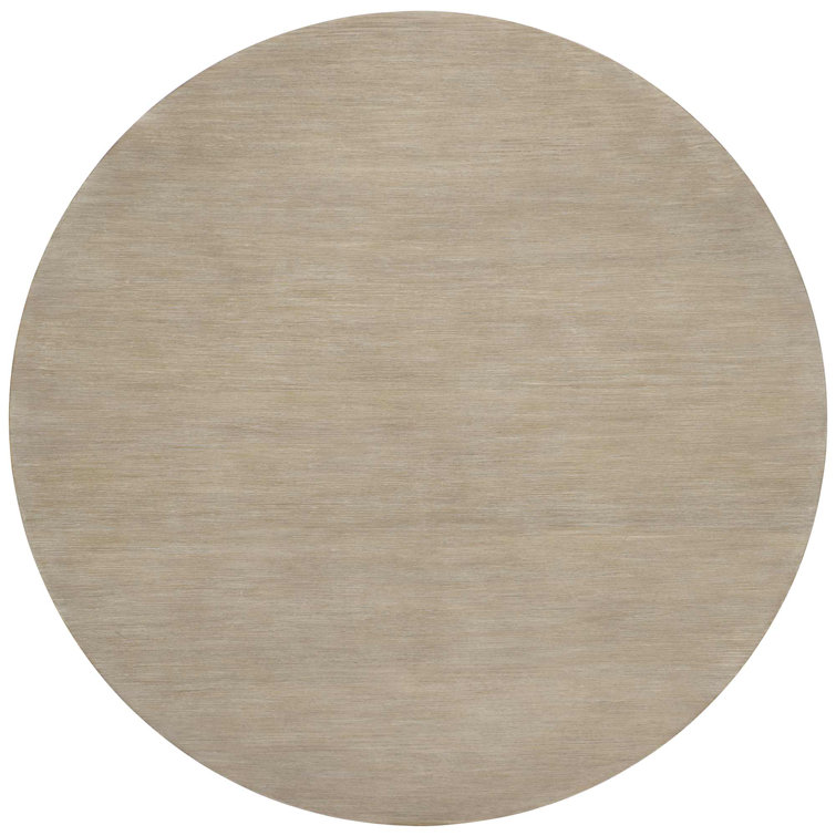 Santa Barbara Round Brown Wood Extendable Dining Table
