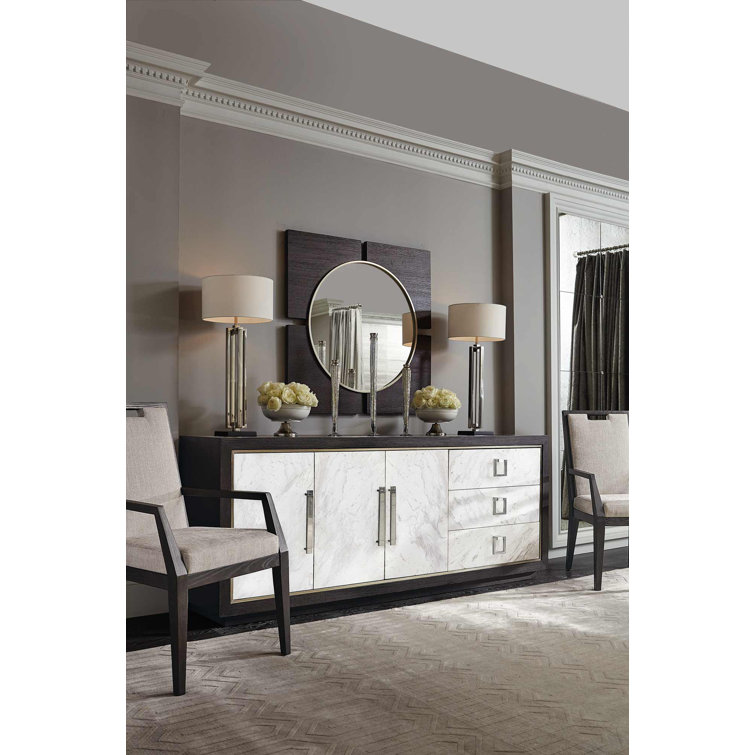 Ashwood Transitional Upholstered Arm Chair in Cerused Mink and Gray