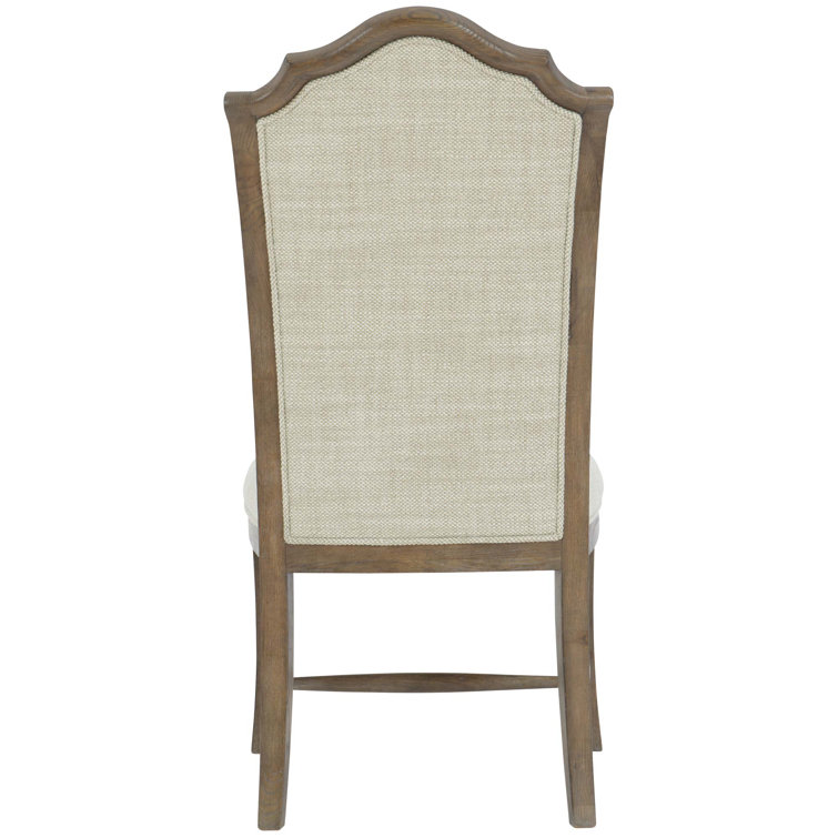 Casual 43" Peppercorn Leather Upholstered Side Chair
