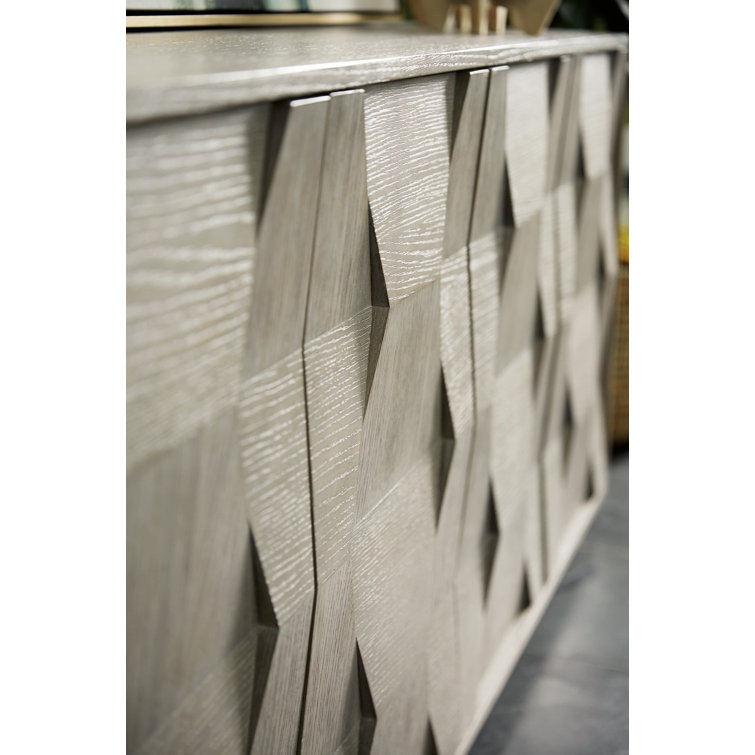 Linea Transitional Beige 74'' Cerused Oak Sideboard