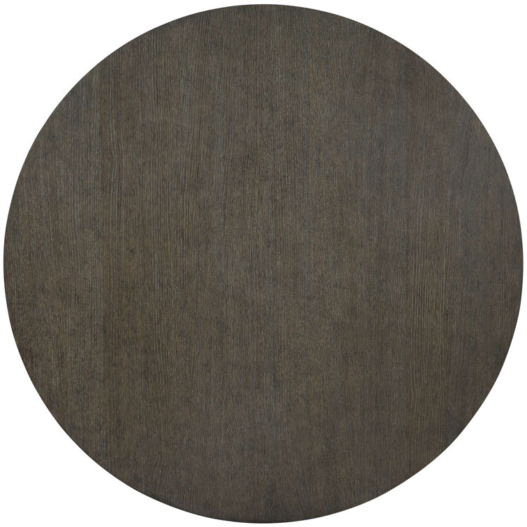 Linea 60'' Transitional Round Solid Wood Brown Dining Table