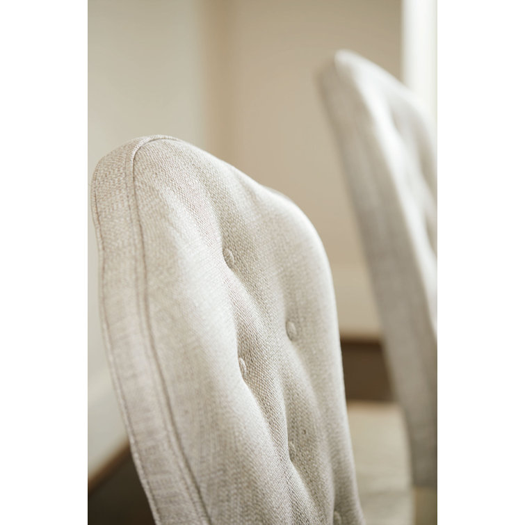 East Hampton 41'' Gray Linen Upholstered Side Chair