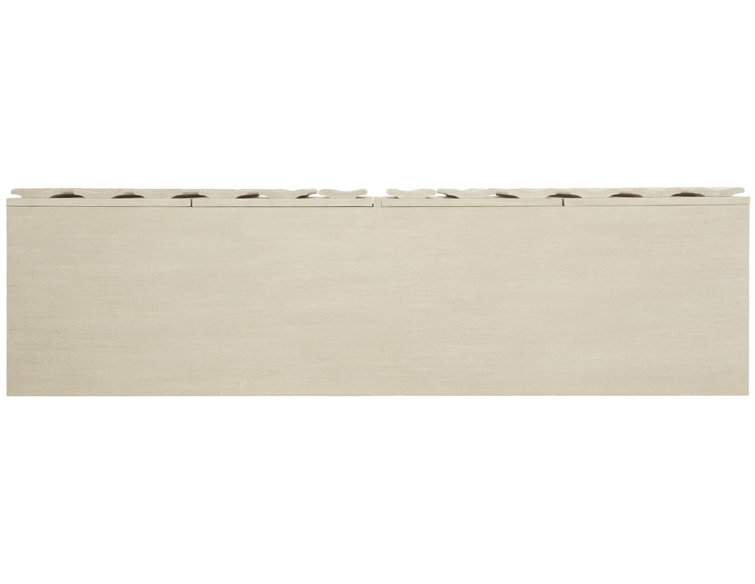 Cream and Brown 68'' Transitional Sideboard with Cabinet