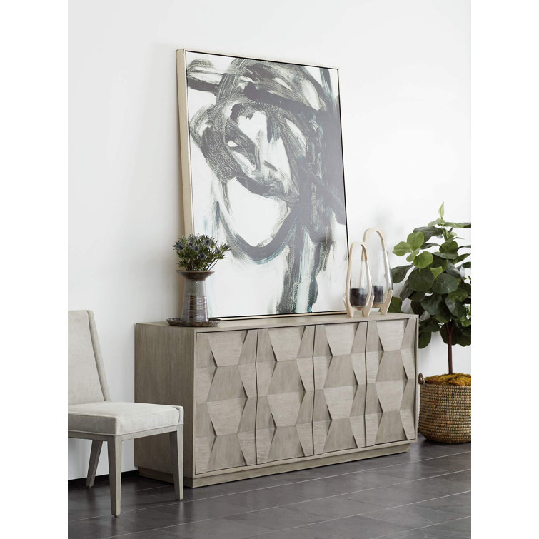 Linea Transitional Beige 74'' Cerused Oak Sideboard