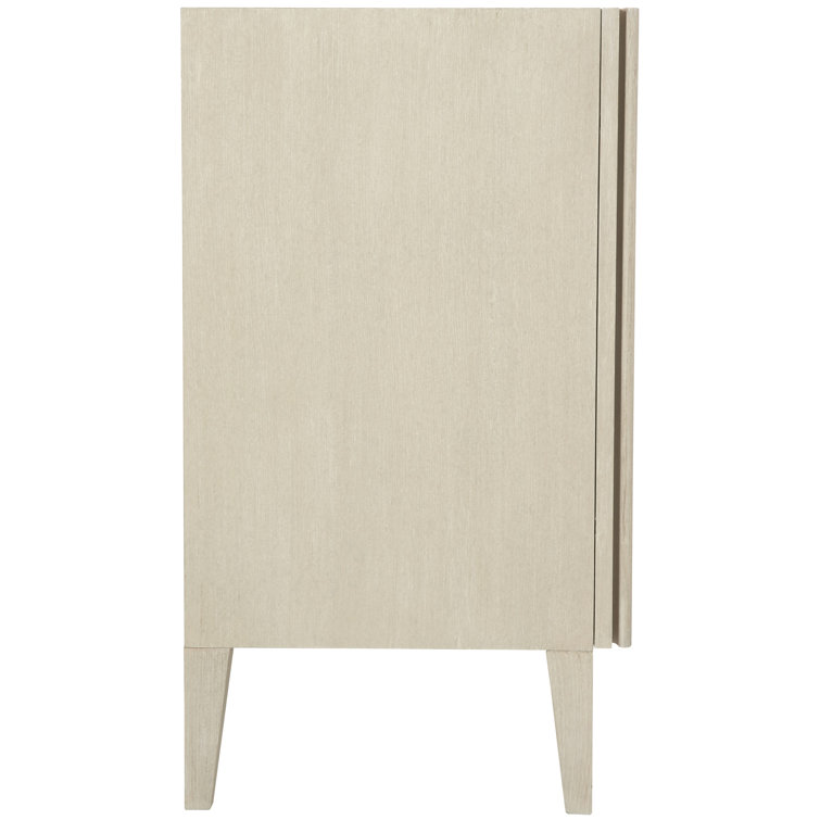 Cream and Brown 68'' Transitional Sideboard with Cabinet