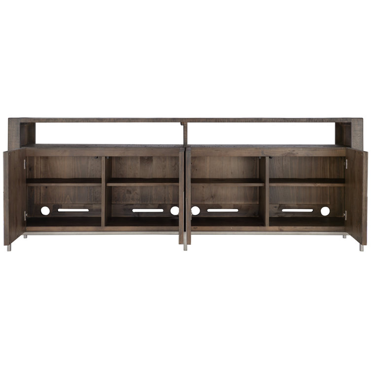 Eastman 84'' Gray and Brown Pine Media Console