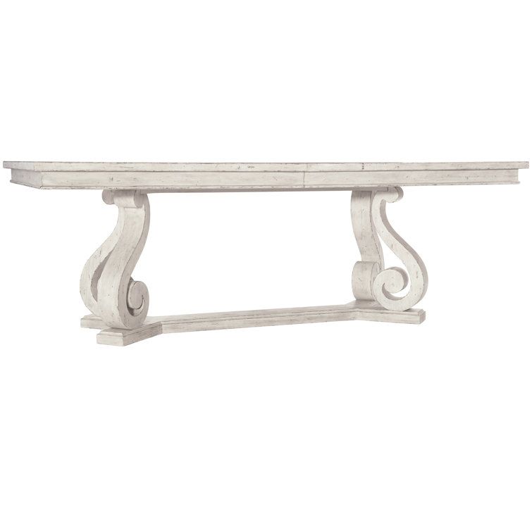 Mirabelle Cream Reclaimed Pine Extendable Dining Table