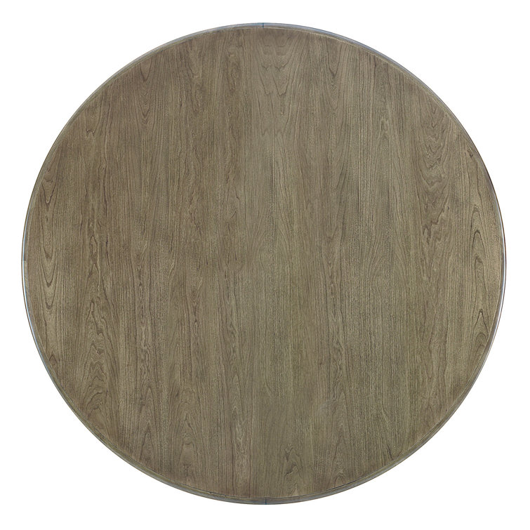 56'' Rustic Gray and White Round Dining Table