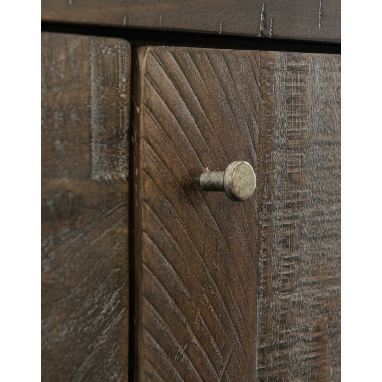 Payson Transitional 64'' Brown Solid Pine Sideboard