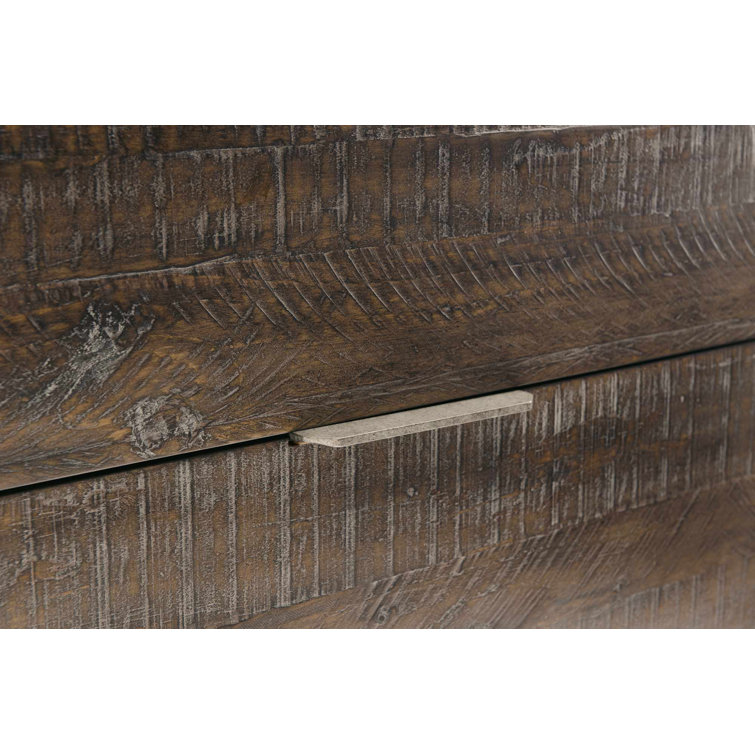 Logan Square Sable Brown Distressed Pine 3-Drawer Nightstand