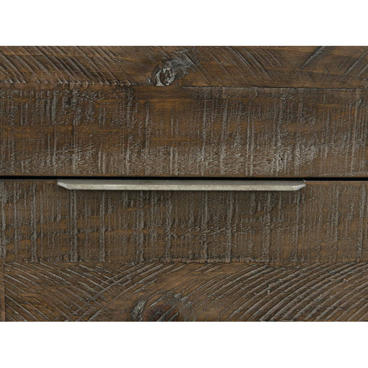 Payson Transitional 64'' Brown Solid Pine Sideboard