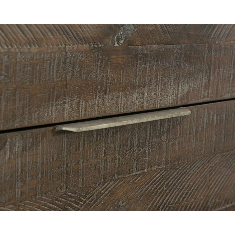Payson Transitional 64'' Brown Solid Pine Sideboard