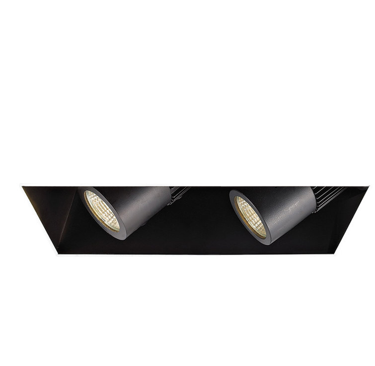 Black 18.5" Adjustable LED Multi-Spotlight Recessed Lighting Kit