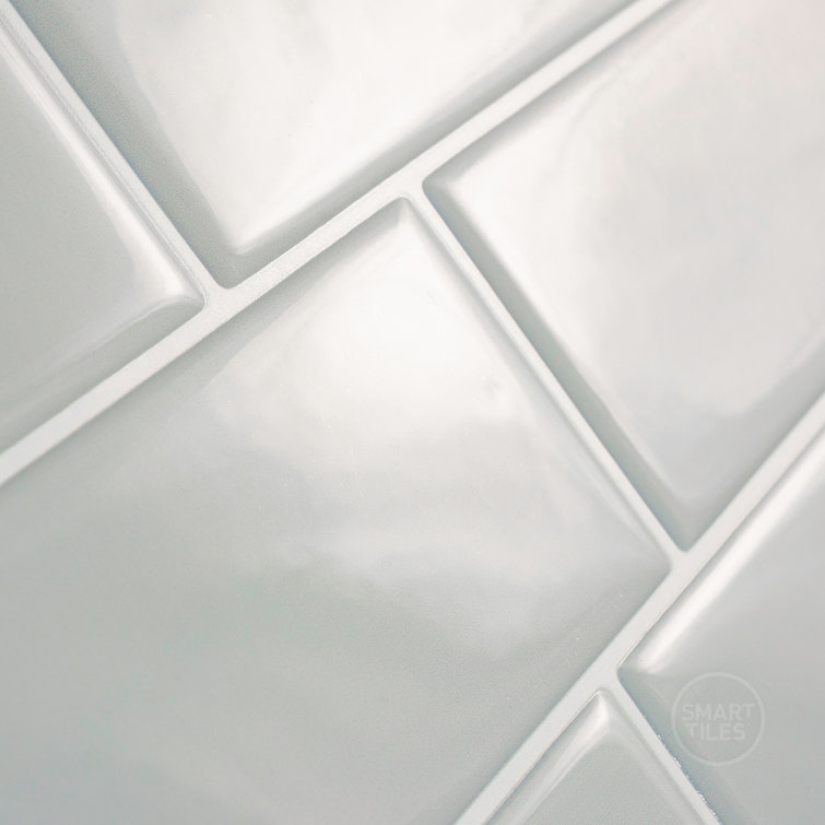 Metro Mia Gray Blue Peel and Stick Backsplash Tiles