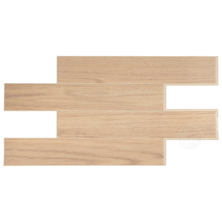 Norway Oak Light Wood Peel and Stick Backsplash Tiles
