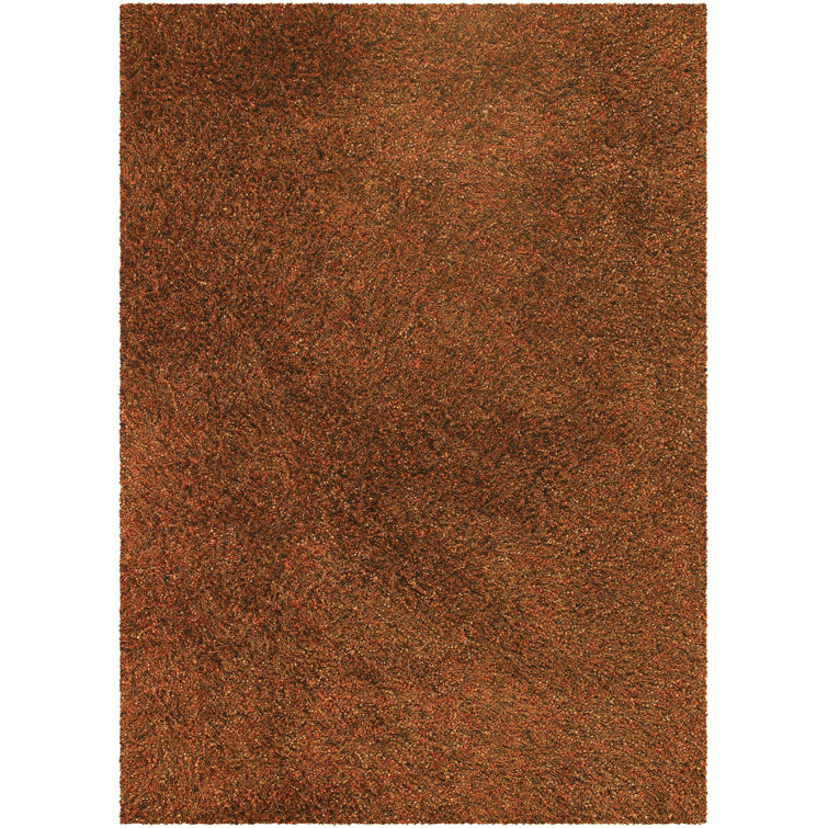 Luxurious Hand-Woven Shag Rug 5' x 7' in Plush Polyester