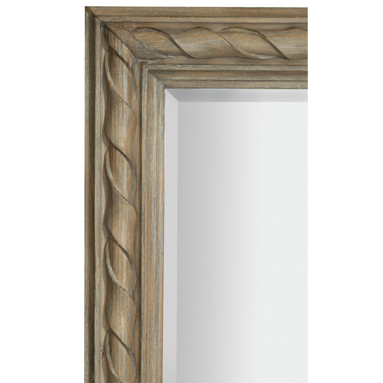 Villa Toscana Brown Pine Rectangular Wall Mirror